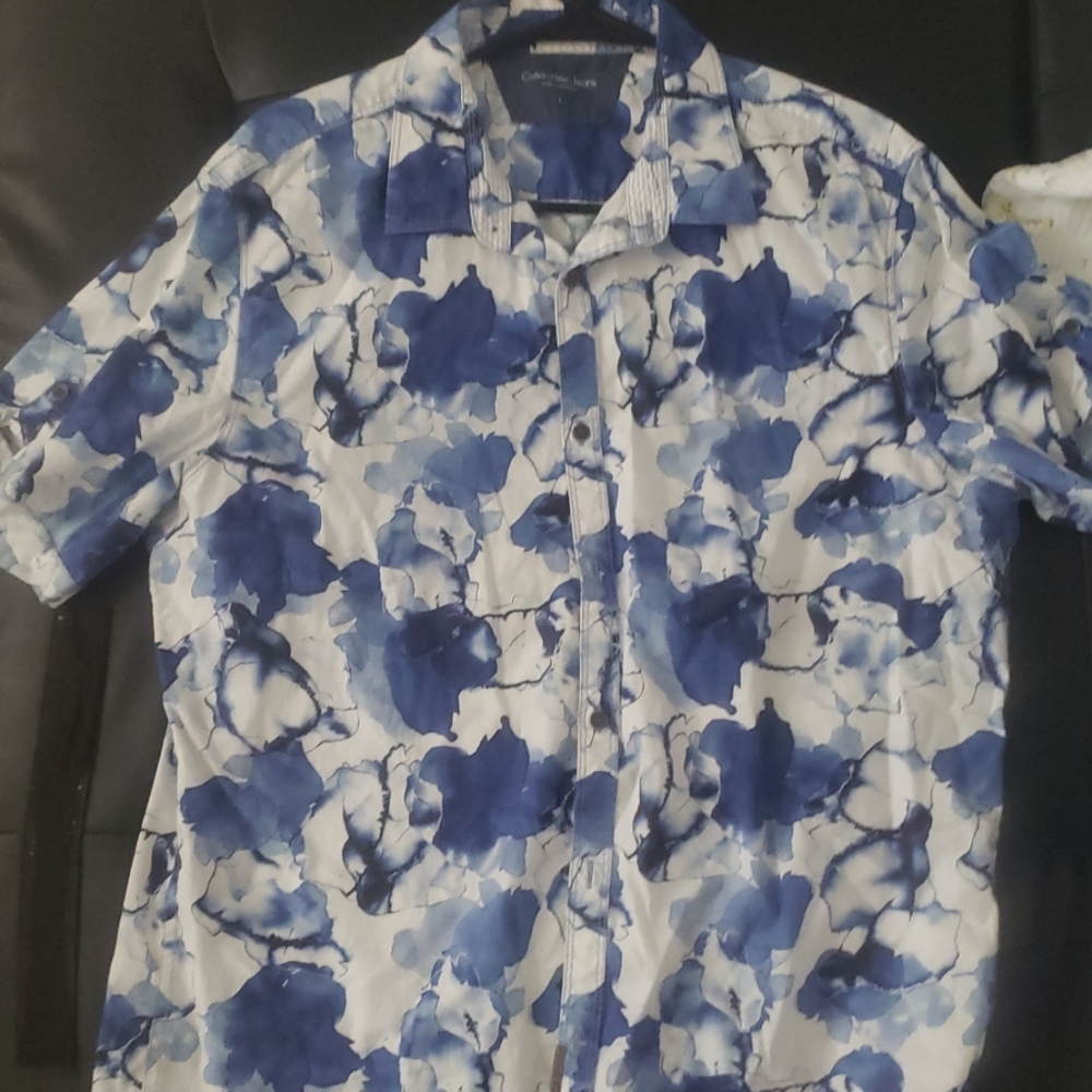 Calvin Klein button T-shirt